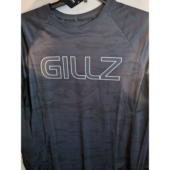 Gillz Mens LS UV Tournament Series V2 Black Camo L/S Fishing Shirt Sz Medium - Picture 3 of 4